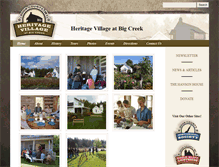 Tablet Screenshot of historicalvillage.doorcountyhistoricalsociety.org