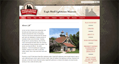 Desktop Screenshot of eagleblufflighthouse.doorcountyhistoricalsociety.org