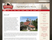 Tablet Screenshot of eagleblufflighthouse.doorcountyhistoricalsociety.org